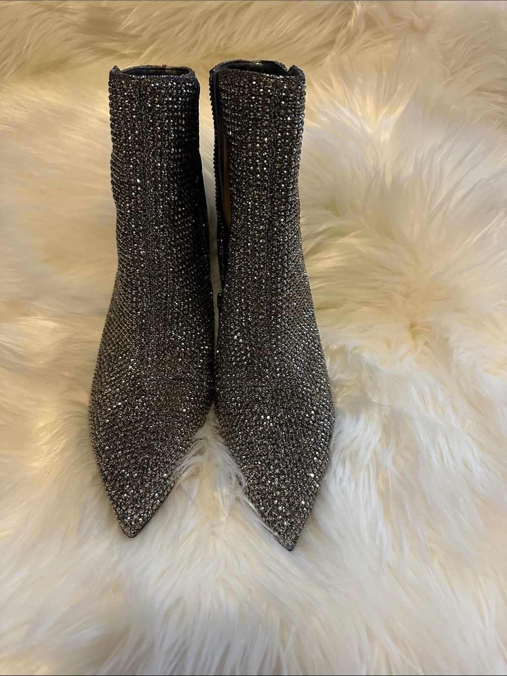 Michael Kors Anthracite Textured Ankle Bootie